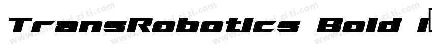 TransRobotics Bold I字体转换